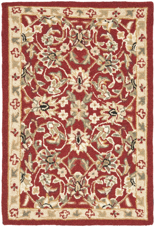 Safavieh Chelsea 1'-8" x 2'-6" Rug in Burgundy / Ivory