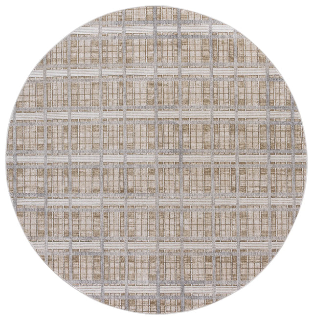 Safavieh Finley Modern 6'-7" x 6'-7" Rug in Beige / Grey