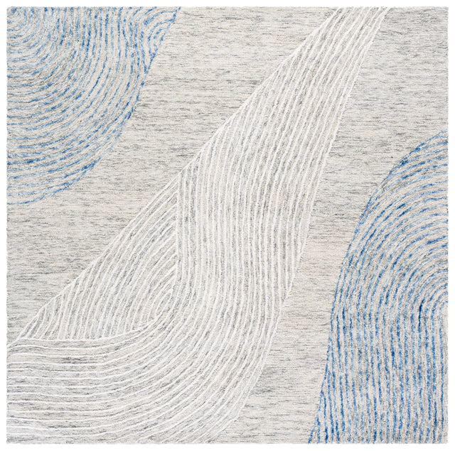Safavieh Pine 6'-0" x 6'-0" Rug in Light Grey / Ivory