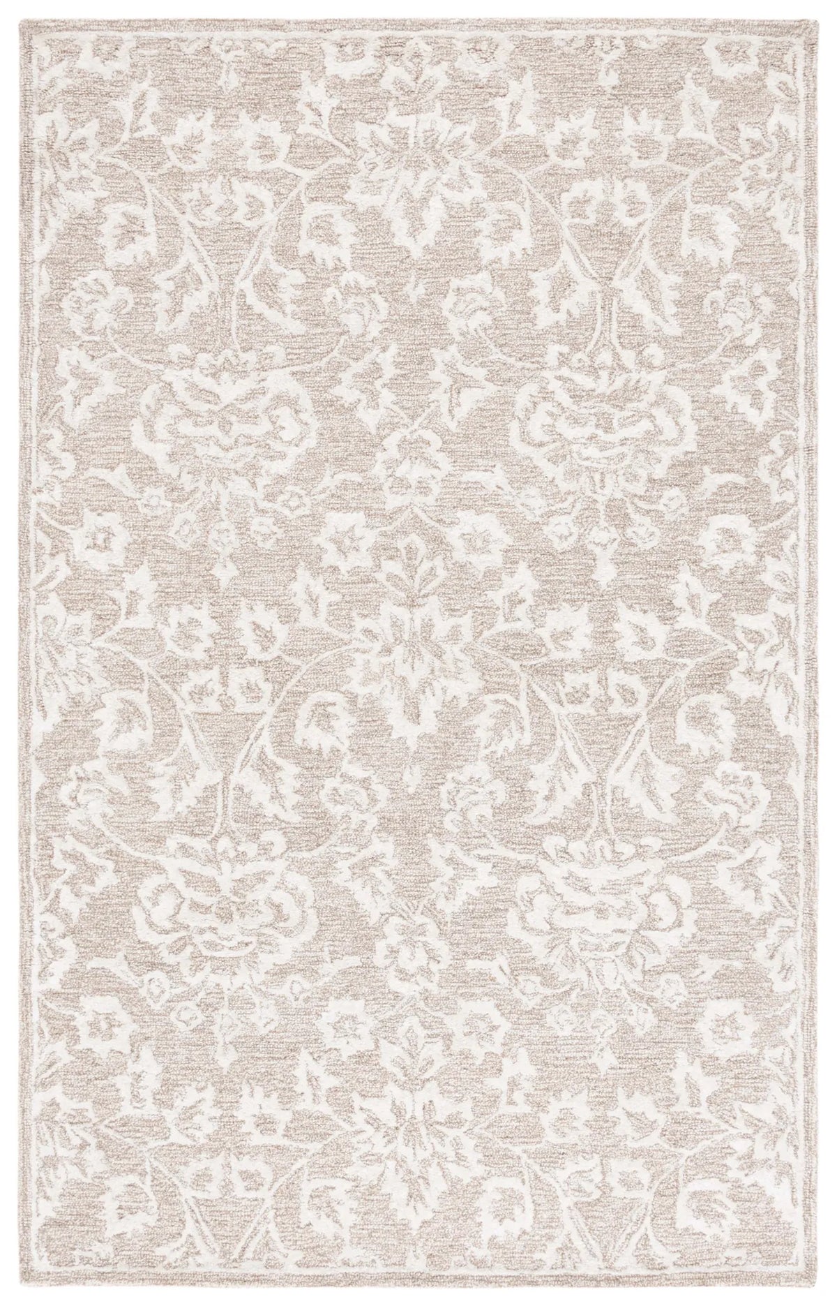 Safavieh Glamour 4'-0" x 6'-0" Rug in Beige / Ivory