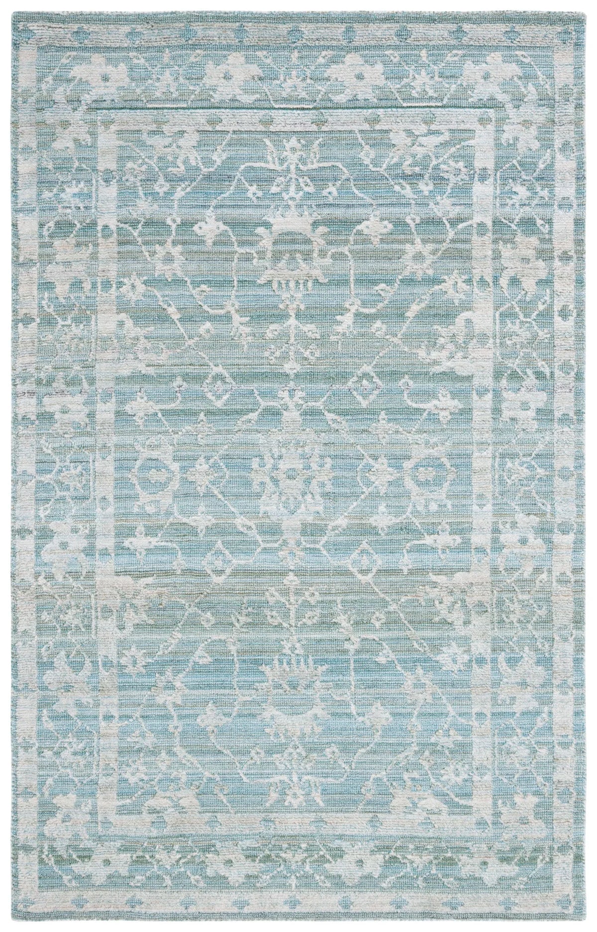 Safavieh Marquee 4'-0" x 6'-0" Rug in Turquoise / Grey