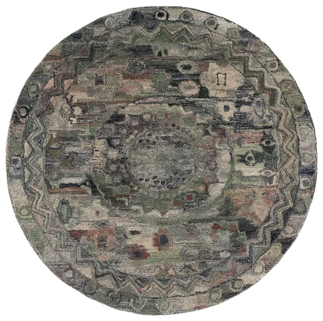 Safavieh Anatolia 6'-0" x 6'-0" Rug in Grey / Green