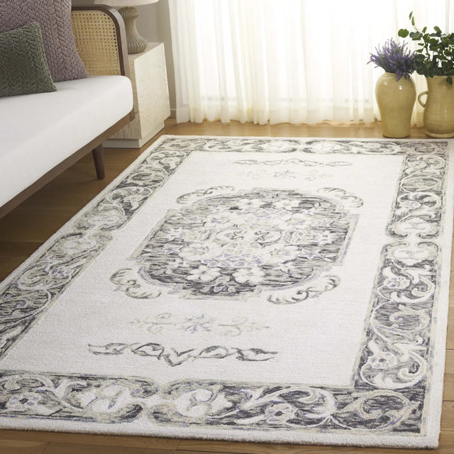 Safavieh Aspen 4'-0" x 6'-0" Rug in Ivory / Black