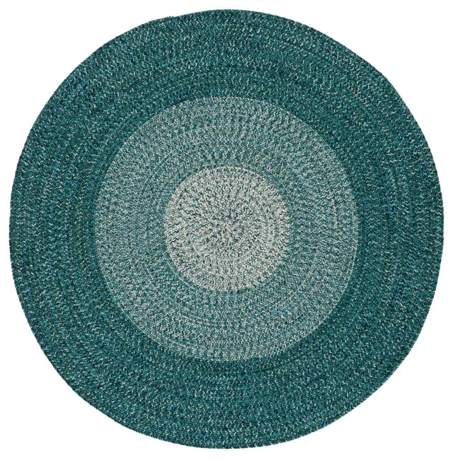 Safavieh Braided 5'-0" x 5'-0" Rug in Ivory / Turquoise