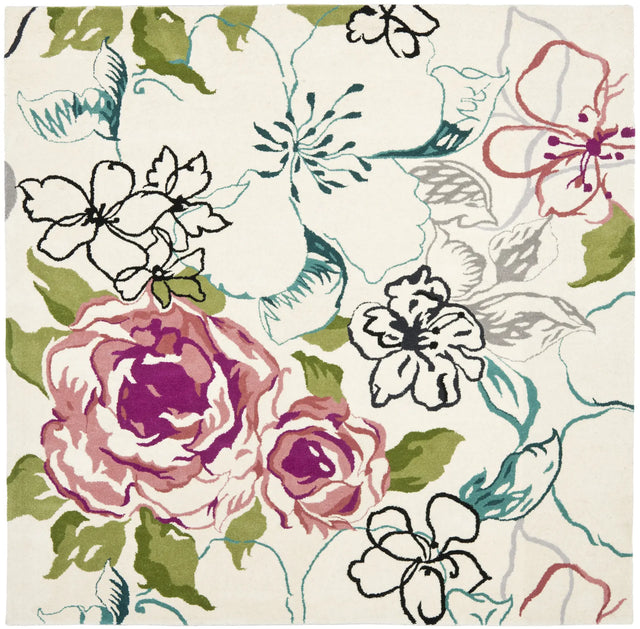 Safavieh Wyndham 7'-0" x 7'-0" Rug in Ivory / Multi