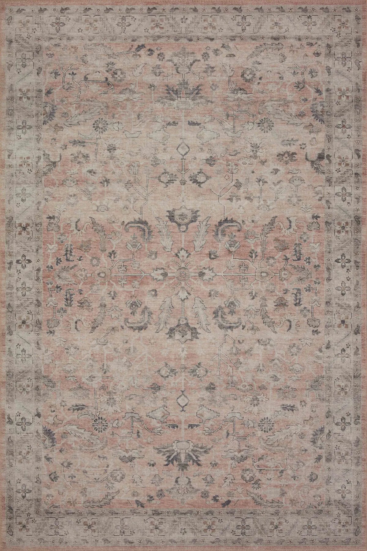 Loloi Hathaway Hth-06 Blush/Multi Rugs - main flat