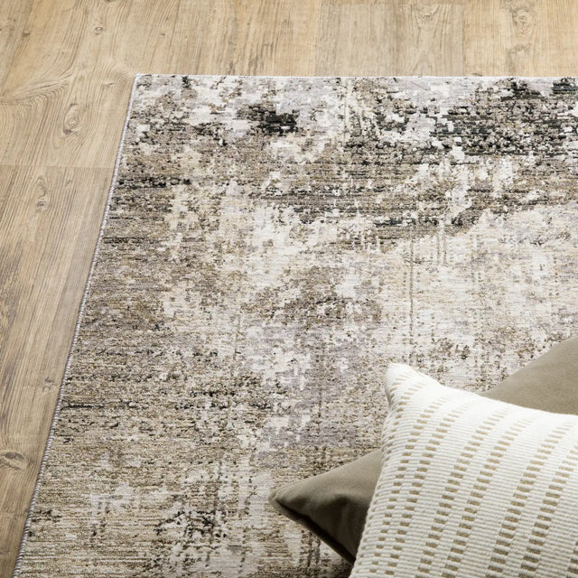 Oriental Weavers Sphinx Nebulous 002X9 Beige/ Grey Rugs - corner detail