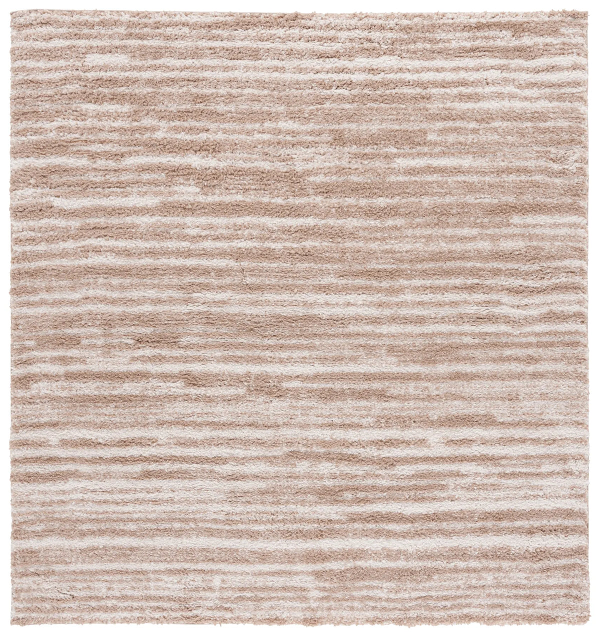 Safavieh Rumi Shag 6'-7" x 6'-7" Rug in Beige / Ivory