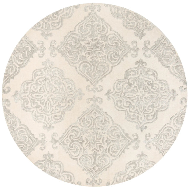 Safavieh Glamour 6'-0" x 6'-0" Rug in Ivory / Silver