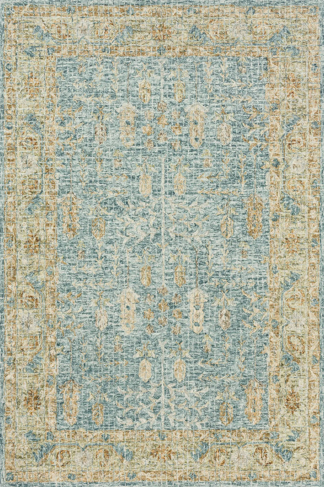 Loloi Julian Ji-05 Blue / Gold Rugs - main flat