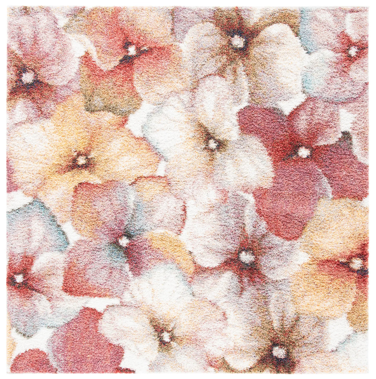 Safavieh Calista 6'-7" x 6'-7" Rug in Ivory / Rust