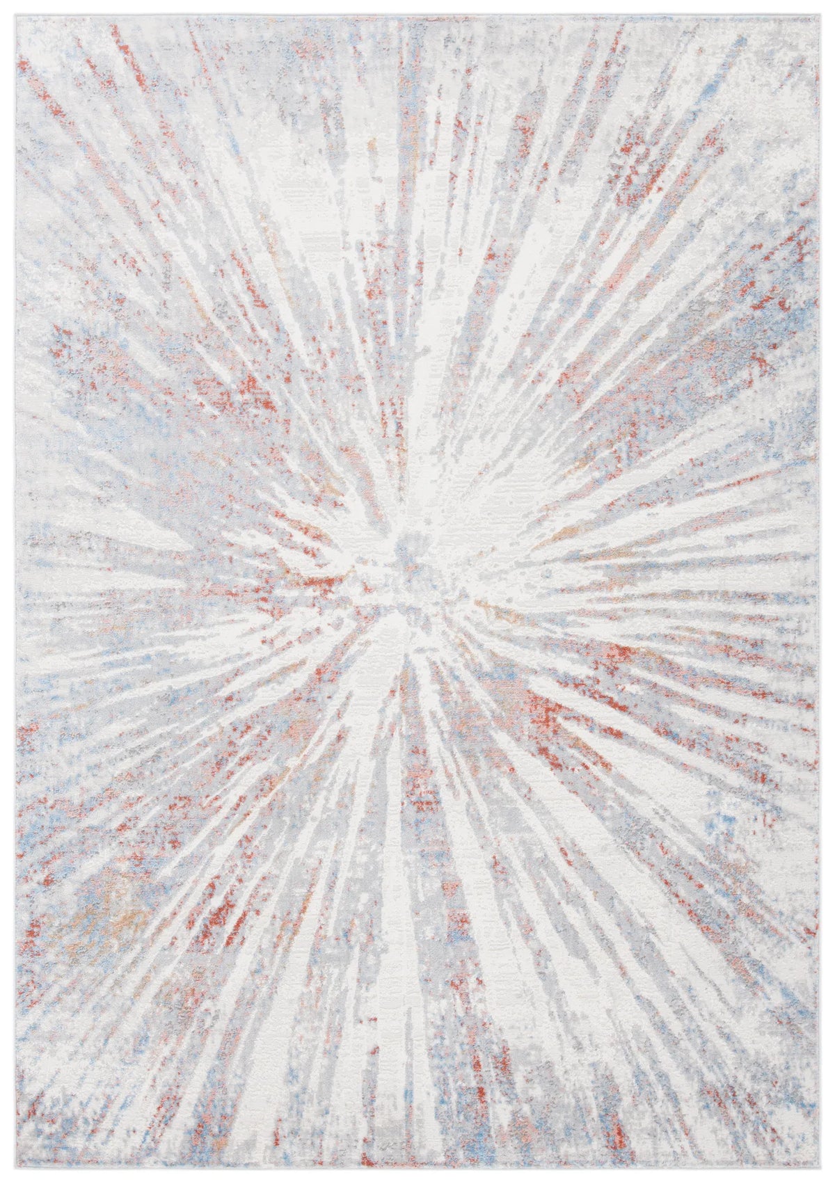 Safavieh Amelia 4'-5" x 6'-5" Rug in Grey / Rust