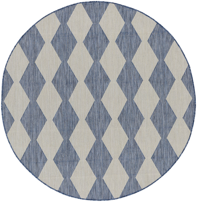 Nourison Positano POS04 Machine Made Navy, Blue Rug