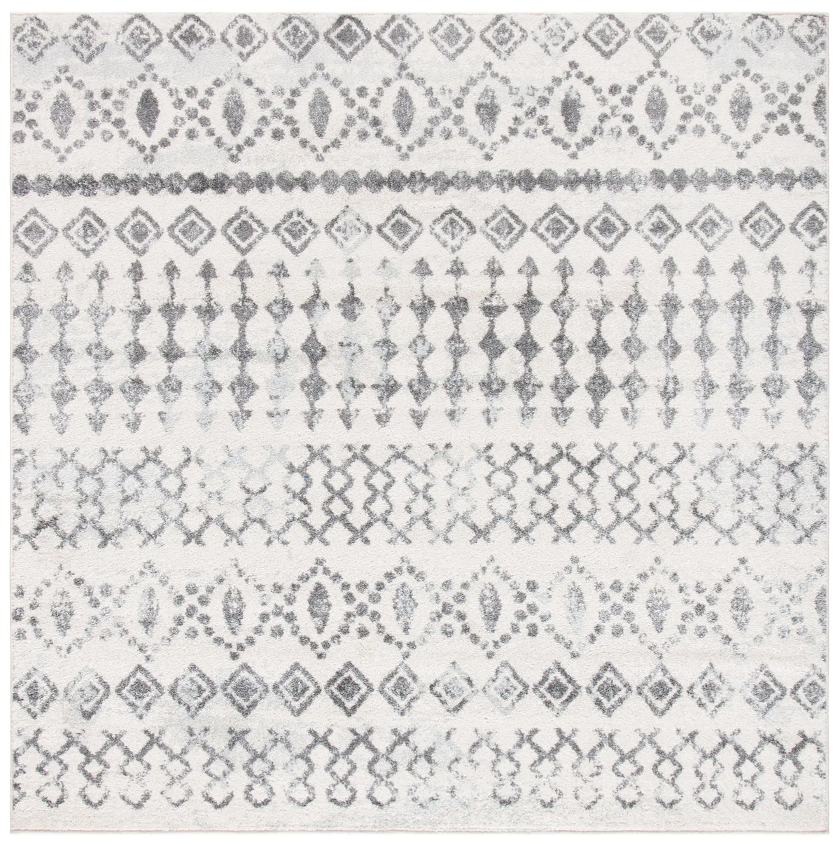 Safavieh Tulum 6'-7" x 6'-7" Rug in Ivory / Grey