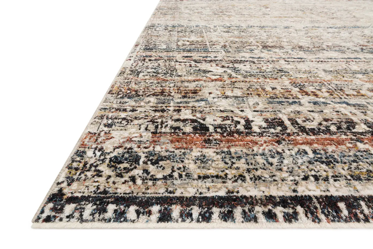 Loloi Theia The-03 Taupe/Multi Rug - rug corner