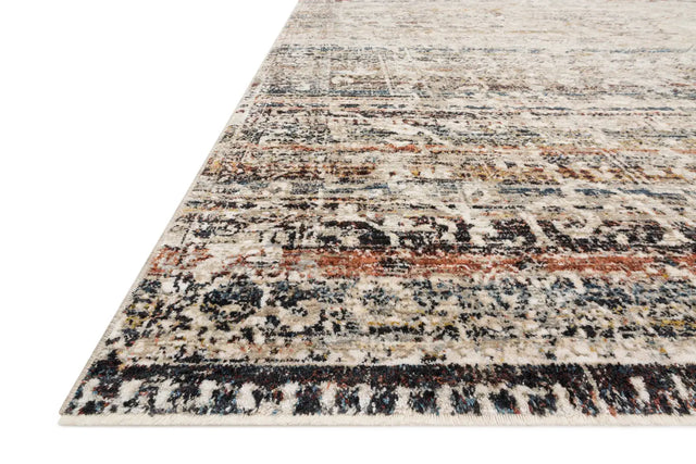 Loloi Theia The-03 Taupe/Multi Rug - rug corner