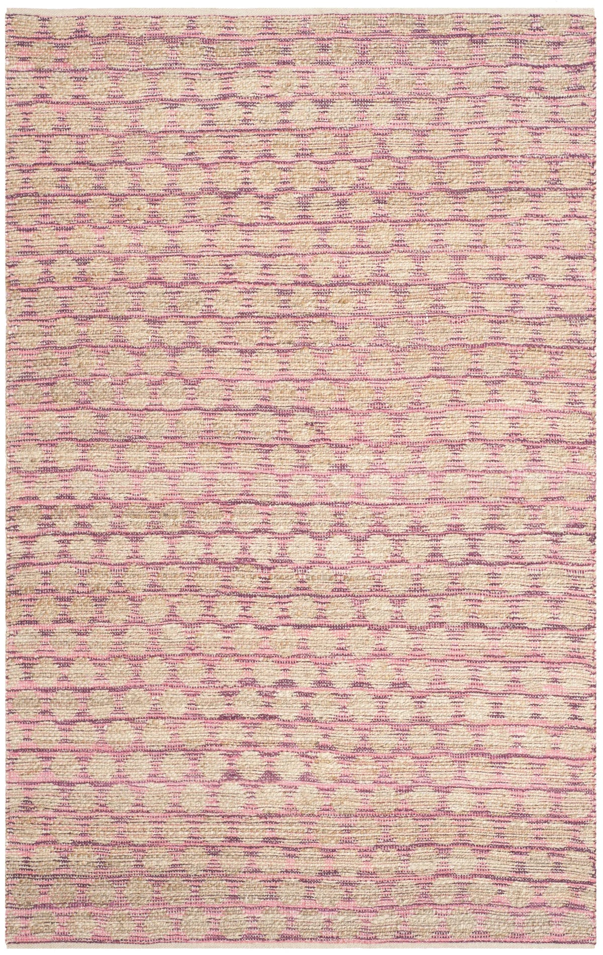 Safavieh Cape Cod 5'-0" x 8'-0" Rug in Maroon / Natural