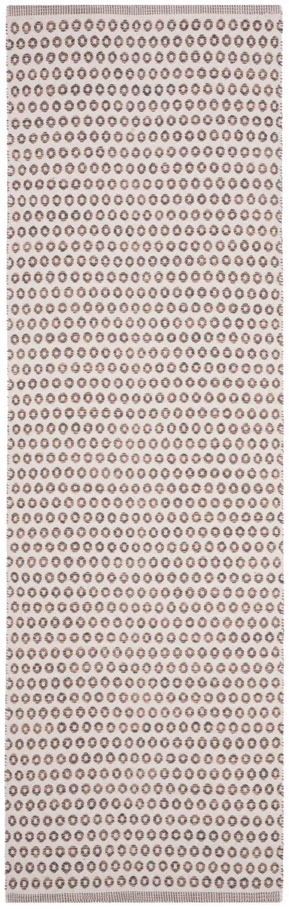 Safavieh Montauk 2'-3" x 7'-0" Rug in Charcoal/Peach / Ivory