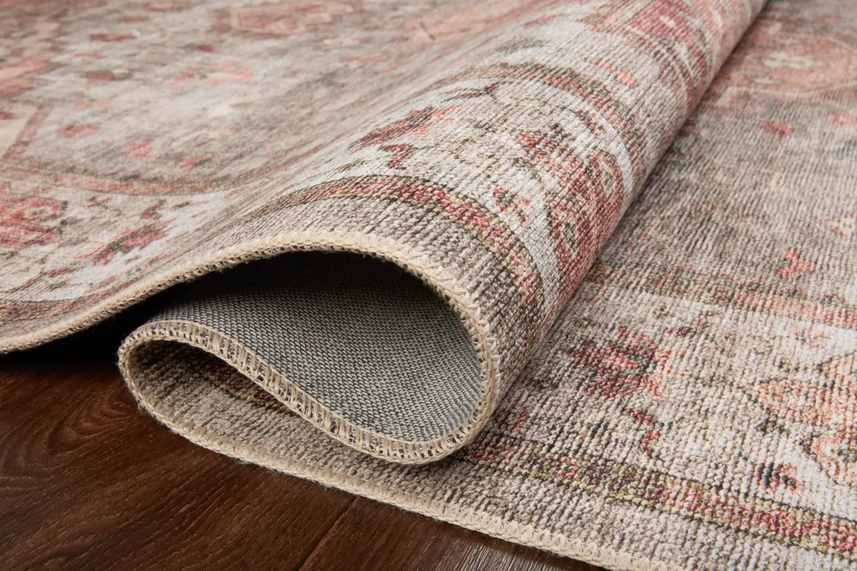 Loloi Heidi Hei-02 Dove/Spice Rugs - pile height