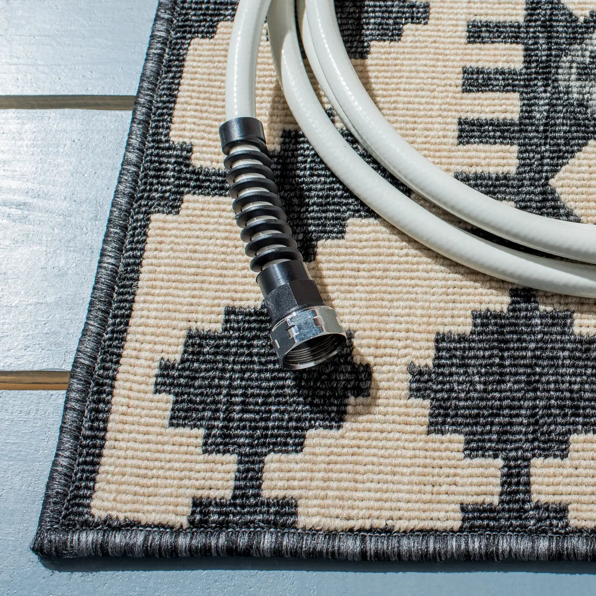 Safavieh Veranda 4'-0" x 5'-7" Rug in Ivory / Grey