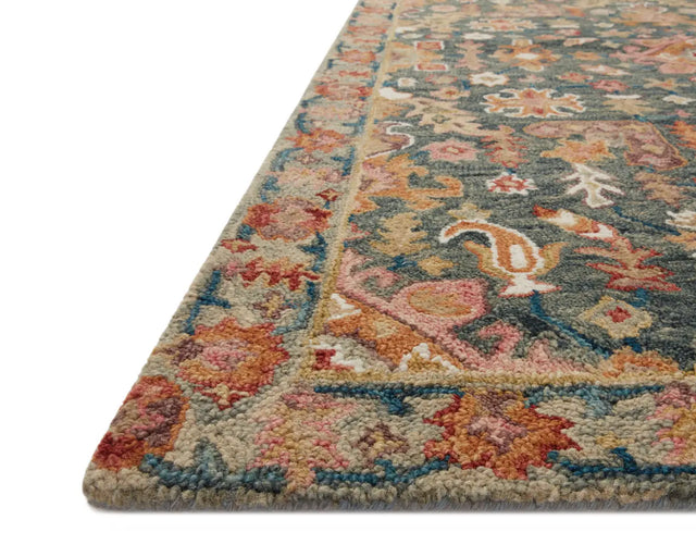 Loloi Victoria Vk-22 Navy/Multi Rug - rug corner