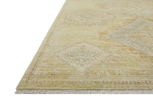 Loloi Elora ELR-09 Traditional Power Loomed Pistachio, Clay Rug - rug corner