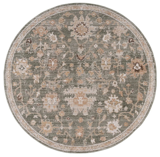 Safavieh Hazel 500 6'-0" x 6'-0" Rug in Green / Beige