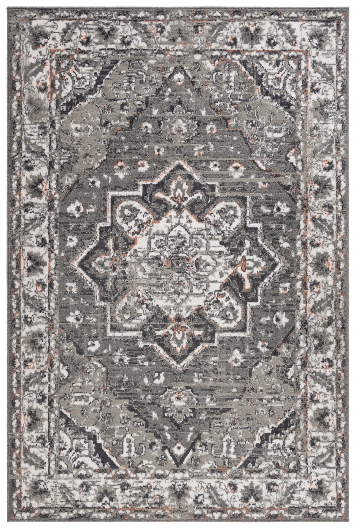 Safavieh Pyramid 4'-5" x 6'-5" Rug in Grey / Ivory
