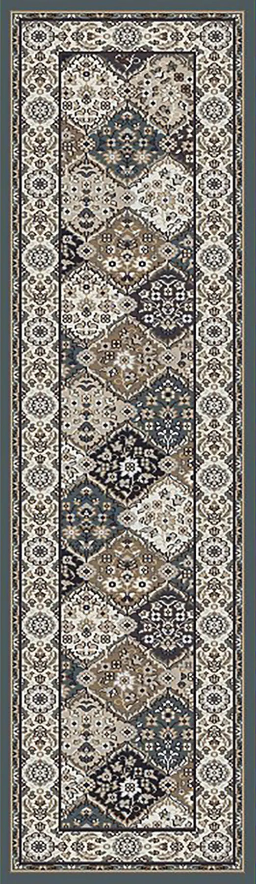 Dynamic Rugs Yazd 8471 Blue / Ivory Rugs - Runner