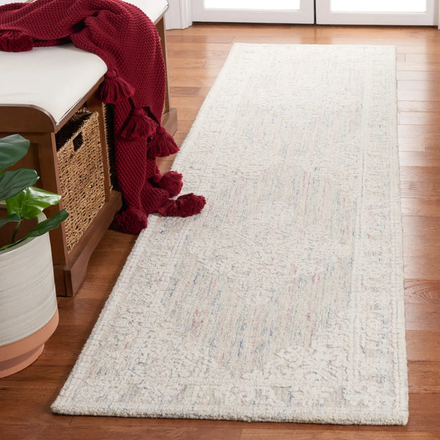 Safavieh Ebony 2'-3" x 9'-0" Rug in Light Grey / Ivory