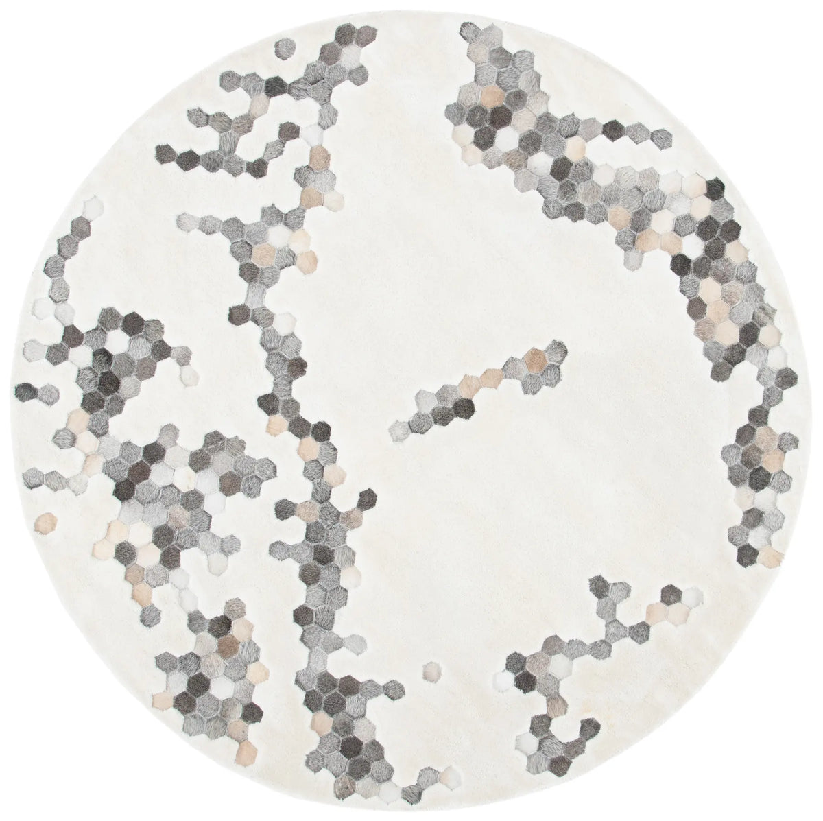 Safavieh Manhattan 6'-0" x 6'-0" Rug in Ivory