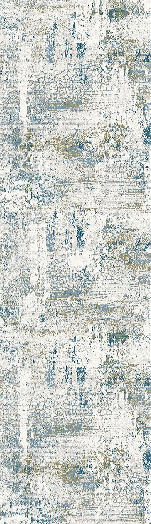 Dynamic Rugs Quartz 27050 Ivory / Blue Rugs - Runner