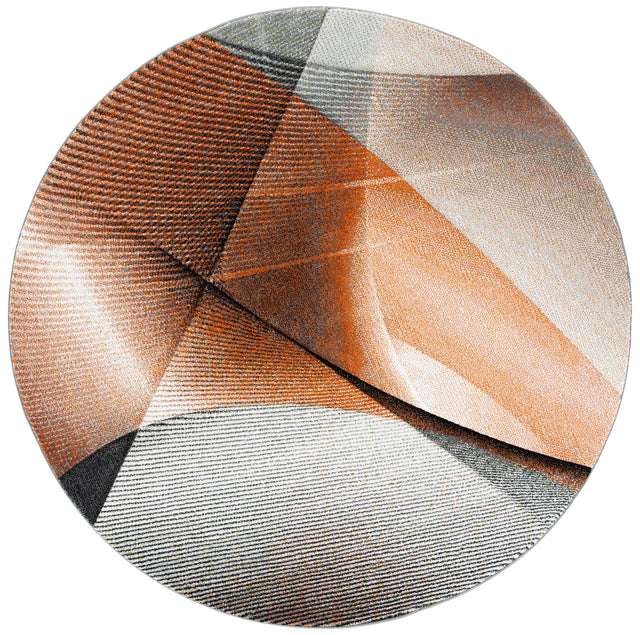 Safavieh Hollywood 5'-3" x 5'-3" Rug in Grey / Orange