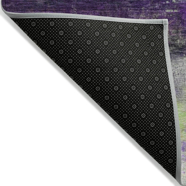 Addison Chantille ACN2016 Abstract Machine Made Transitional Purple Rug