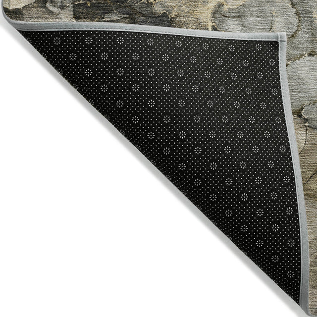 Addison Chantille ACN2018 Abstract Machine Made Transitional Pewter Rug