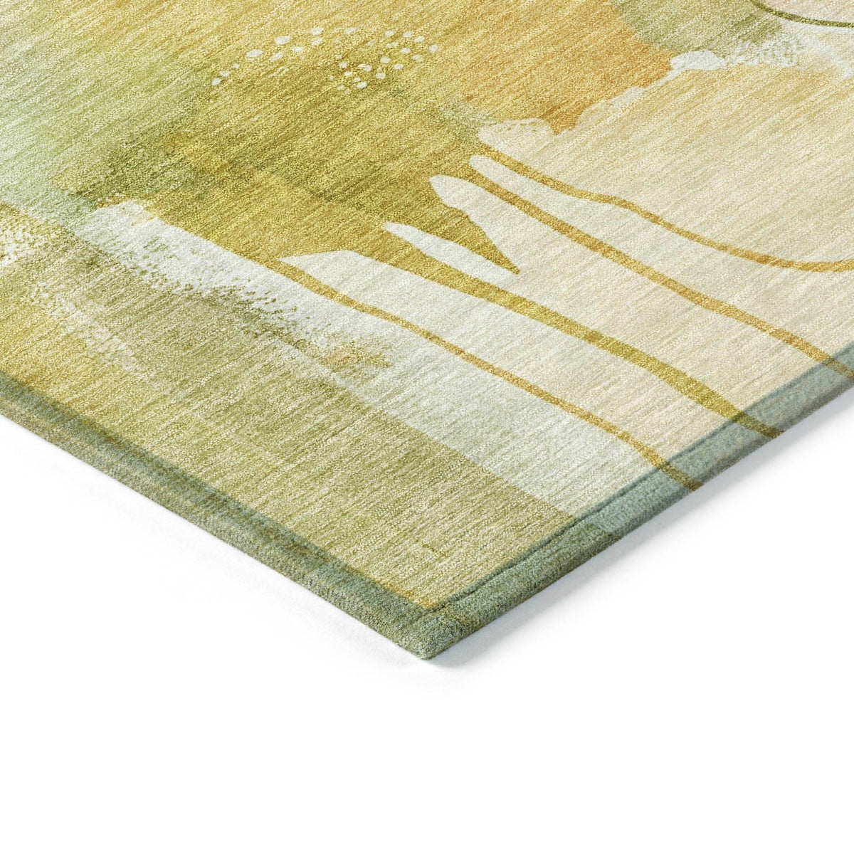 Addison Chantille ACN2019 Abstract Machine Made Transitional Fern Rug