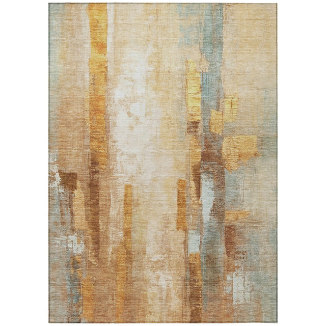 Addison Chantille ACN2020 Abstract Machine Made Transitional Copper Rug