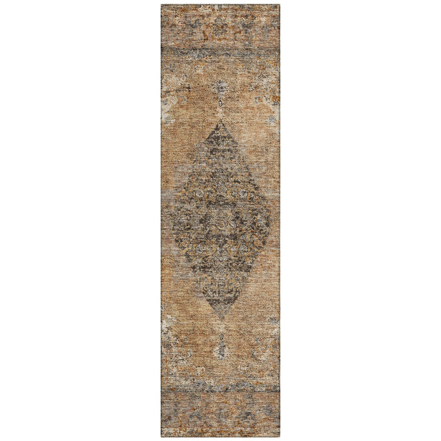 Addison Chantille ACN2021 Border Machine Made Traditional Copper Rug