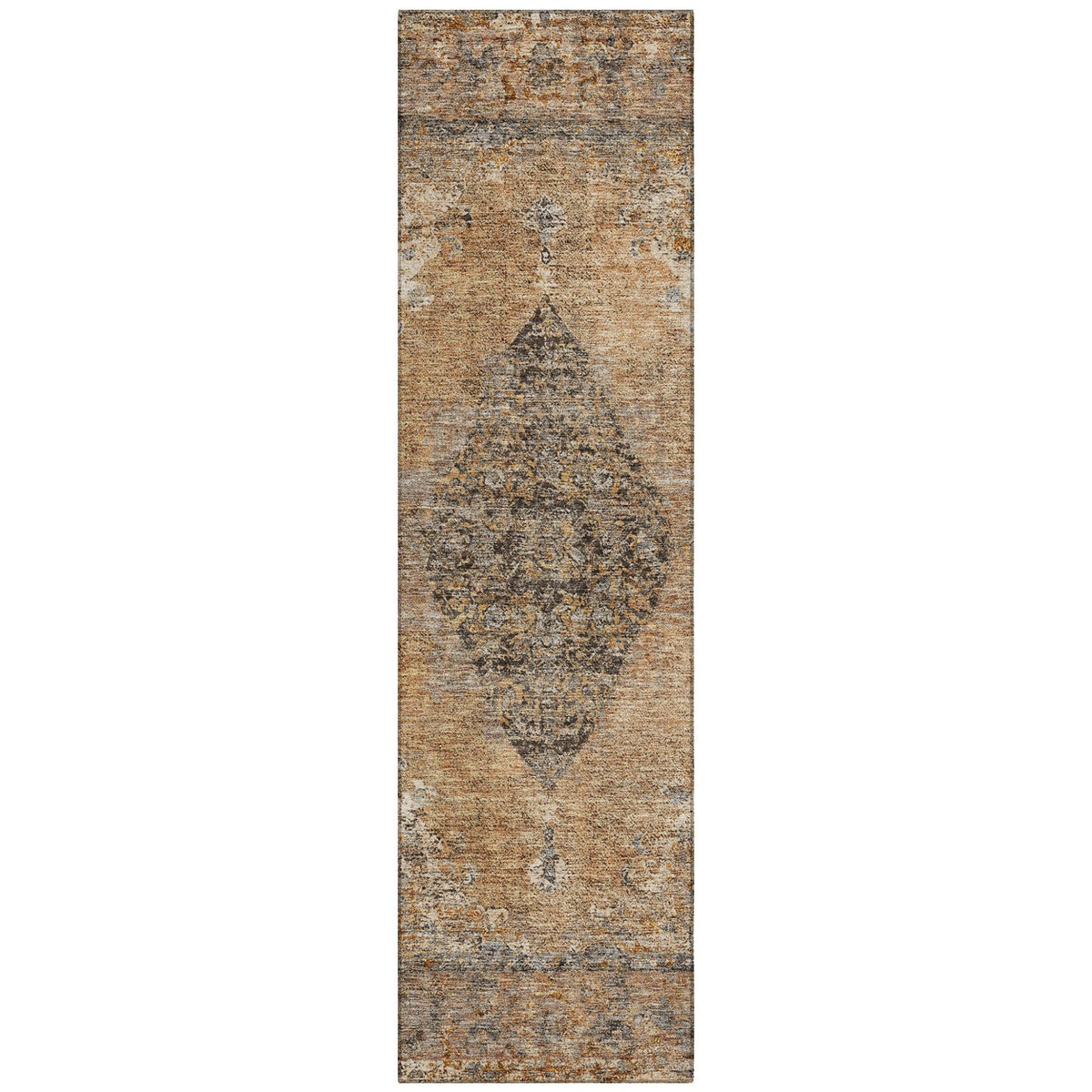 Addison Chantille ACN2021 Border Machine Made Traditional Copper Rug