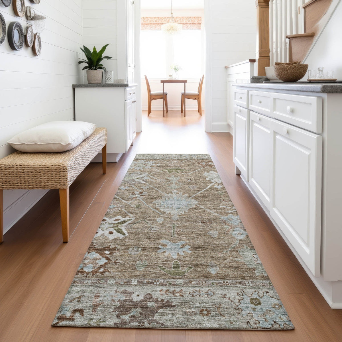 Addison Chantille ACN2025 Global Machine Made Traditional Brown Rug