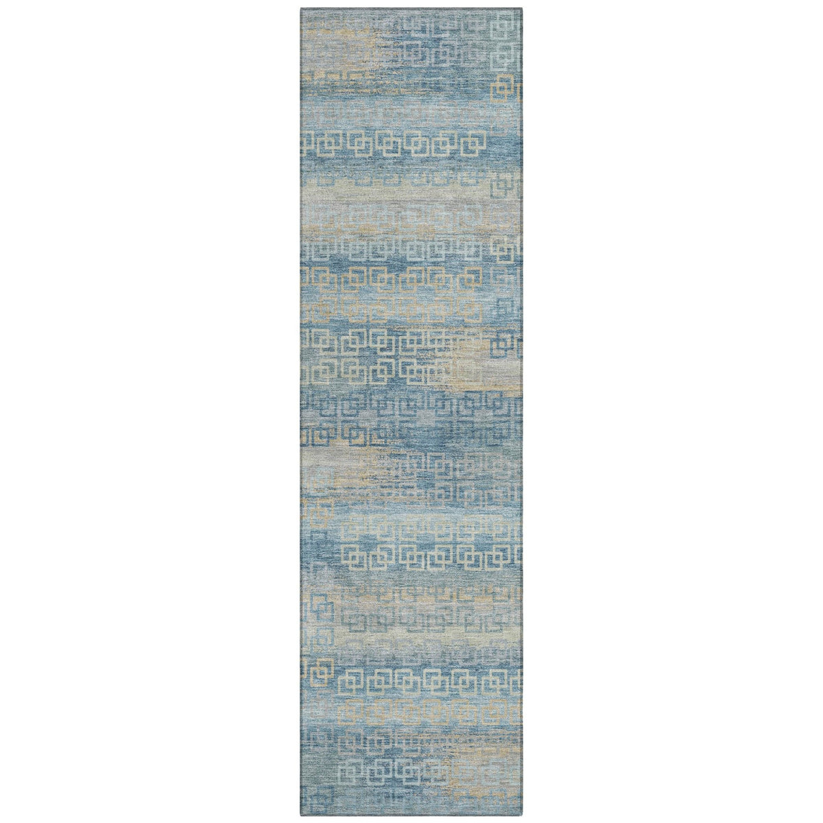 Addison Chantille ACN2029 Stripes Machine Made Transitional Teal Rug