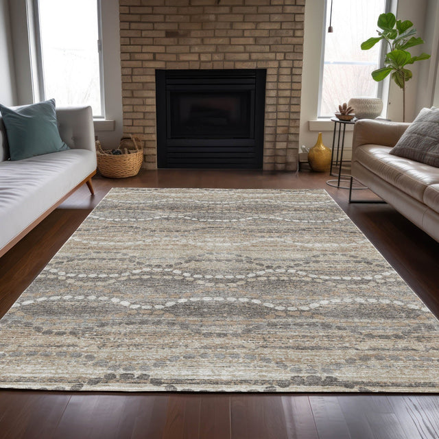 Addison Chantille ACN2030 Gradient Machine Made Transitional Beige Rug