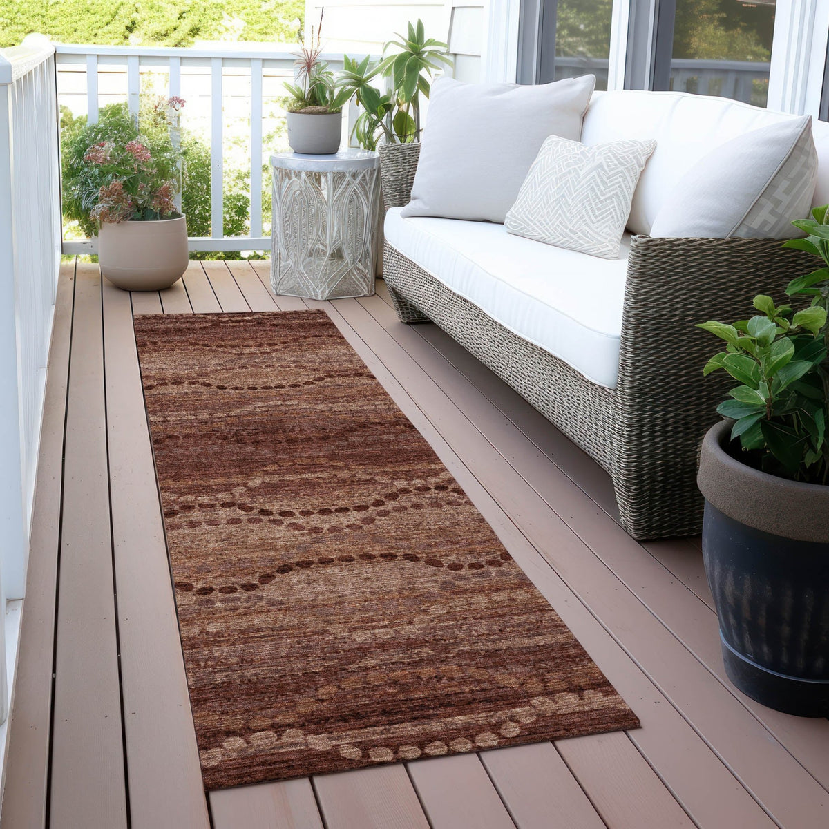 Addison Chantille ACN2031 Gradient Machine Made Transitional Paprika Rug