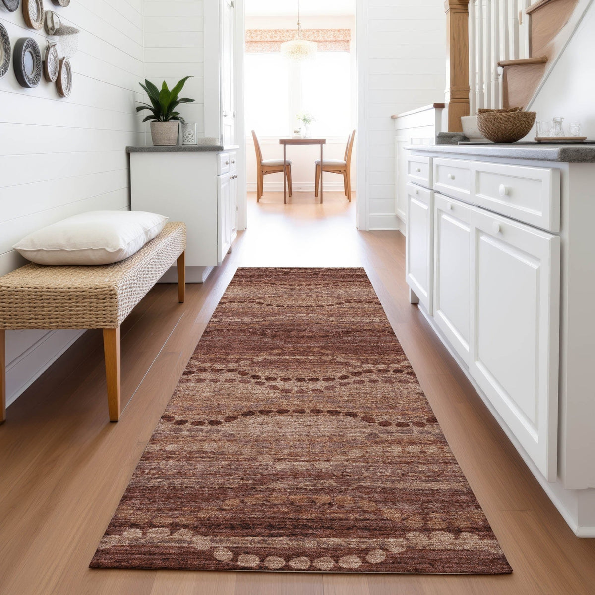 Addison Chantille ACN2031 Gradient Machine Made Transitional Paprika Rug