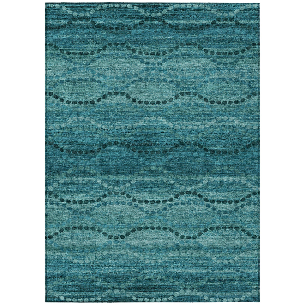 Addison Chantille ACN2031 Gradient Machine Made Transitional Turquoise Rug
