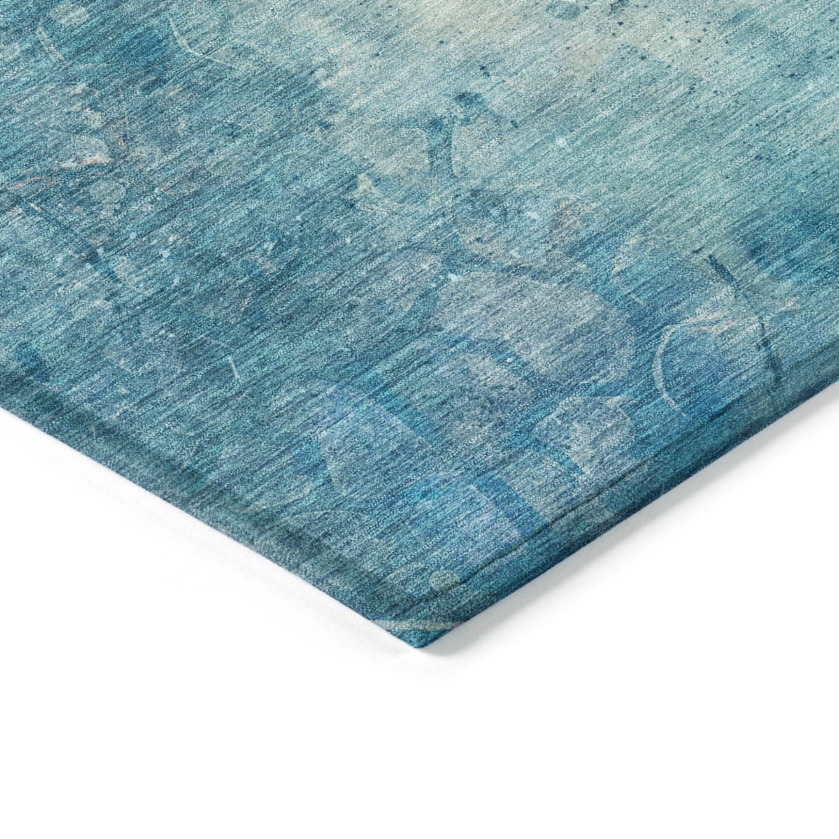 Addison Chantille ACN2032 Abstract Machine Made Transitional Blue Rug