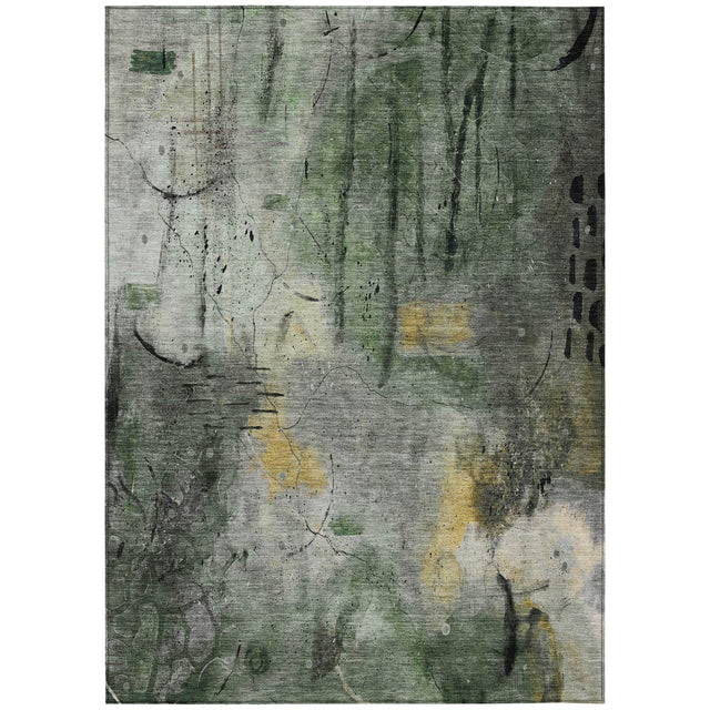 Addison Chantille ACN2032 Abstract Machine Made Transitional Pewter Rug