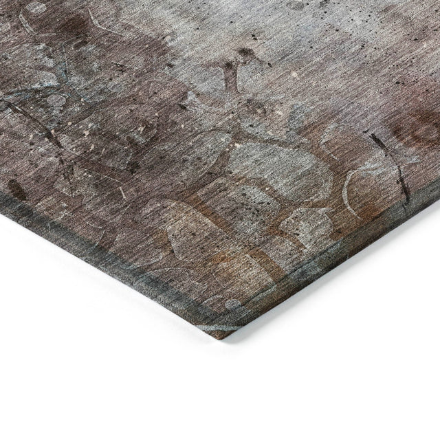 Addison Chantille ACN2032 Abstract Machine Made Transitional Taupe Rug