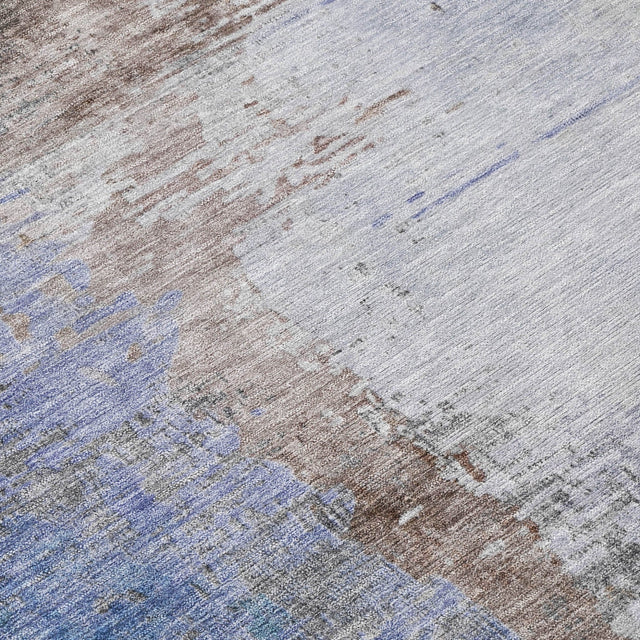 Addison Chantille ACN2041 Abstract Machine Made Transitional Brown Rug