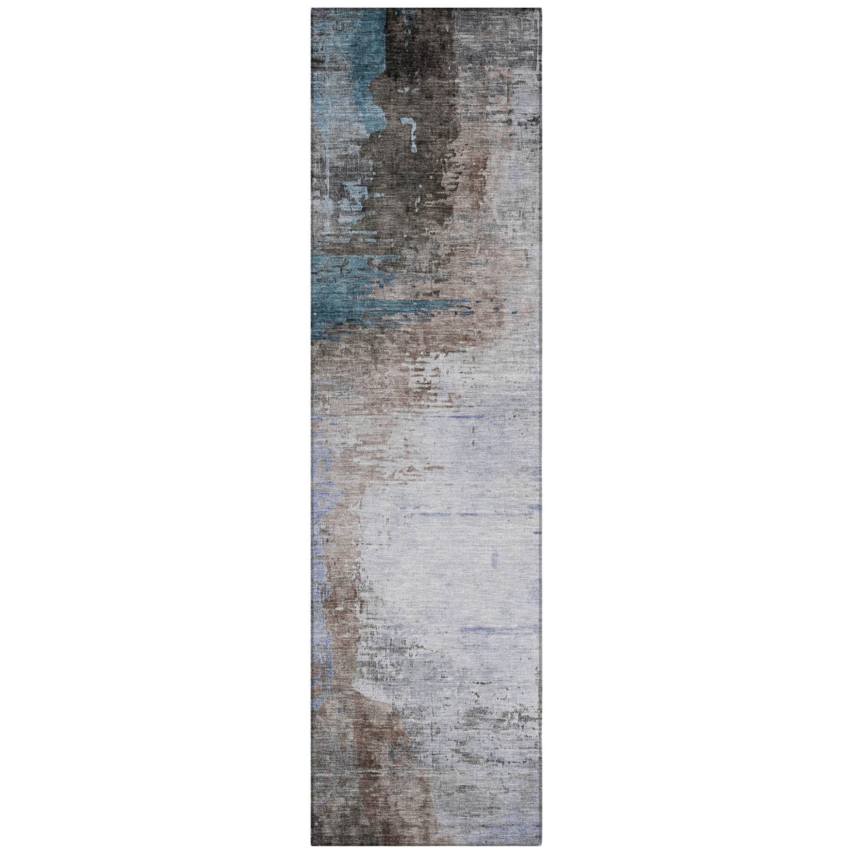 Addison Chantille ACN2041 Abstract Machine Made Transitional Brown Rug